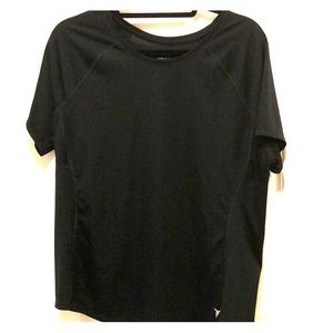 Black jersey work out shirt